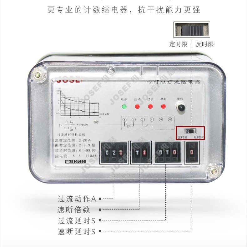 JOSEFԼɪJSL-16/A̵ Χ2.0-9.9A ʱ0.05S-9.99S