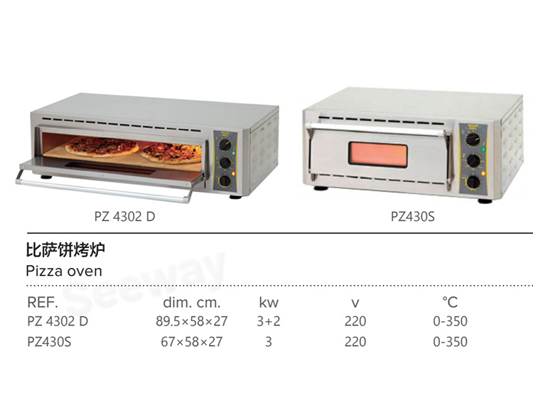 Roller Grill ¯PZ 4302 D PZ430S Pizza ovenPZ 4302 D PZ430S Pizza oven