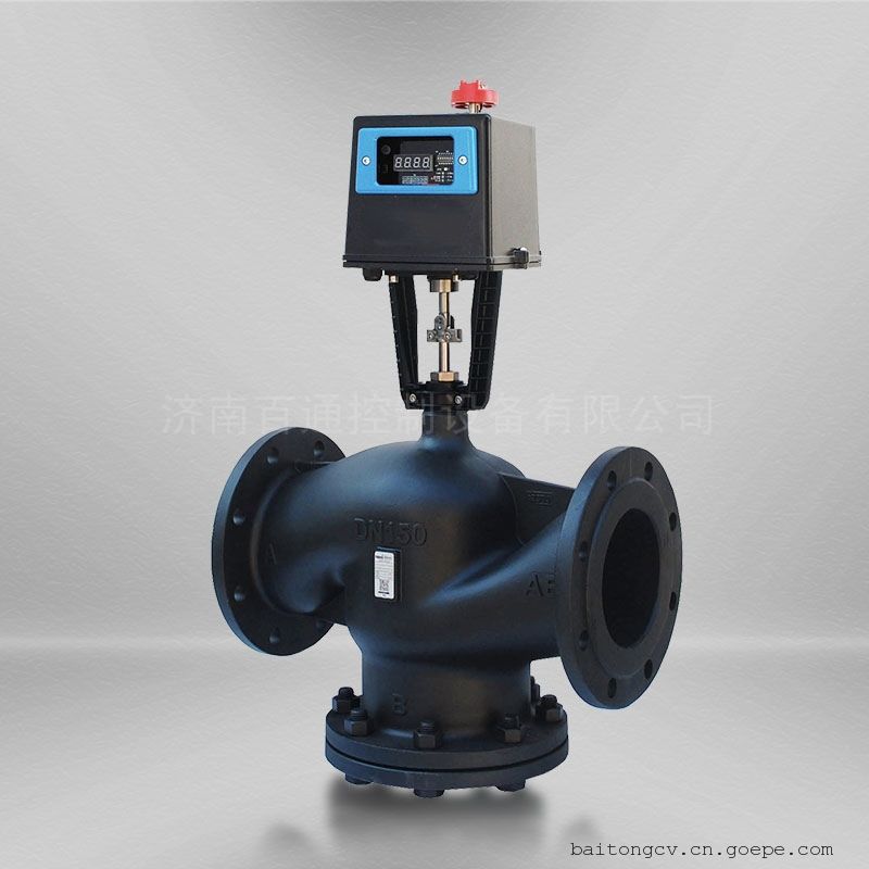电动两通比例调节阀DN150-HC/HT3000 水水换热设备温控阀