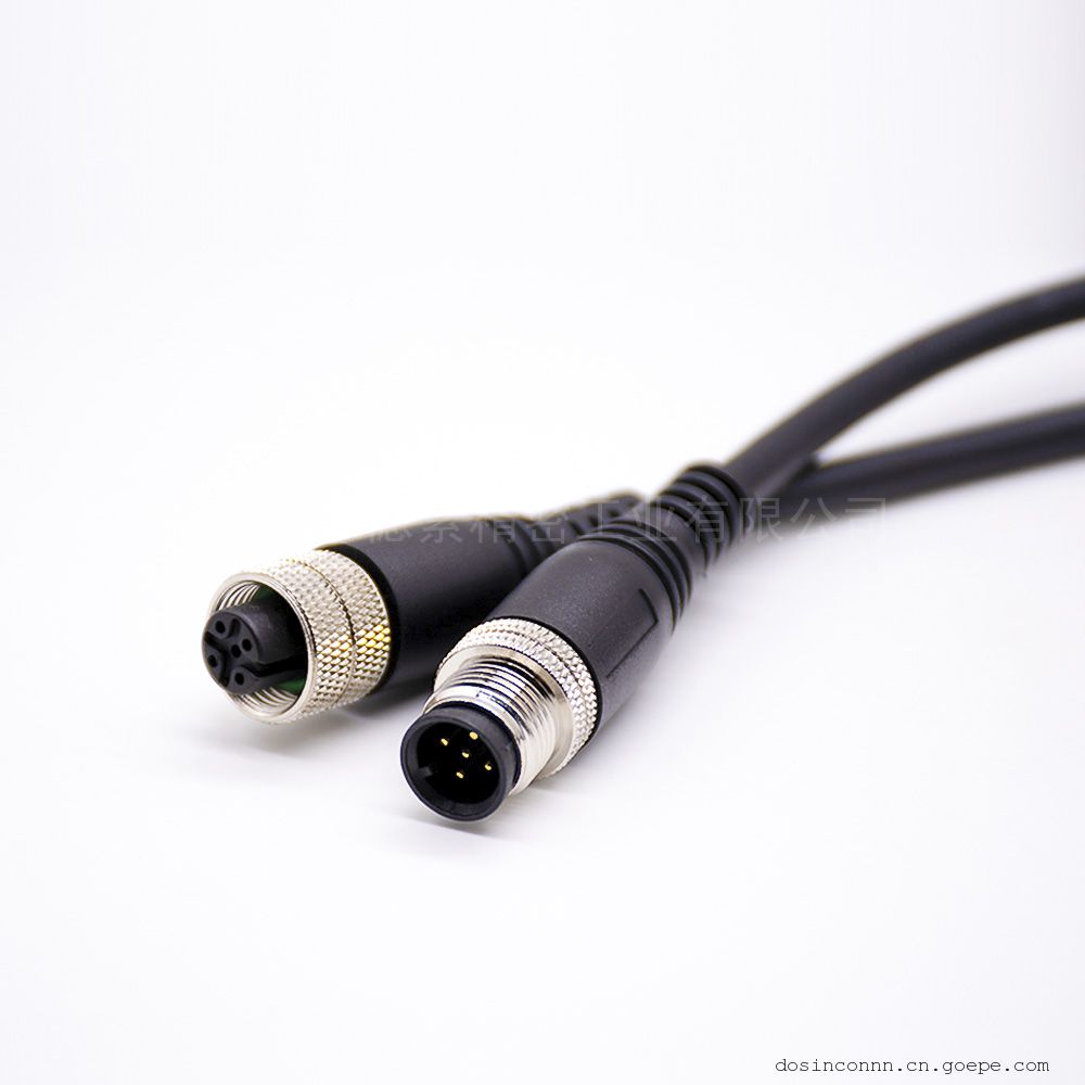 M12ע߲A5оתĸֱʽ1M˫M12תM12AWG22RHT-605-1870