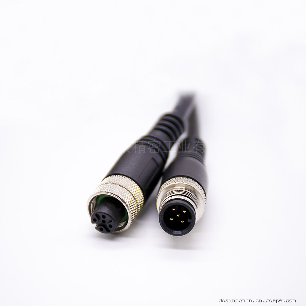 M12ע߲A5оתĸֱʽ1M˫M12תM12AWG22RHT-605-1870