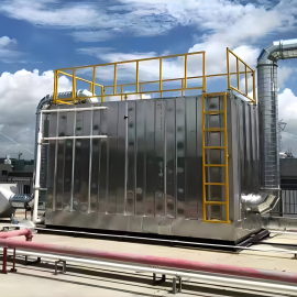 玻璃钢生物除臭箱 一体化生物臭气洗涤净化塔 加湿滴滤过滤处理塔净化率高