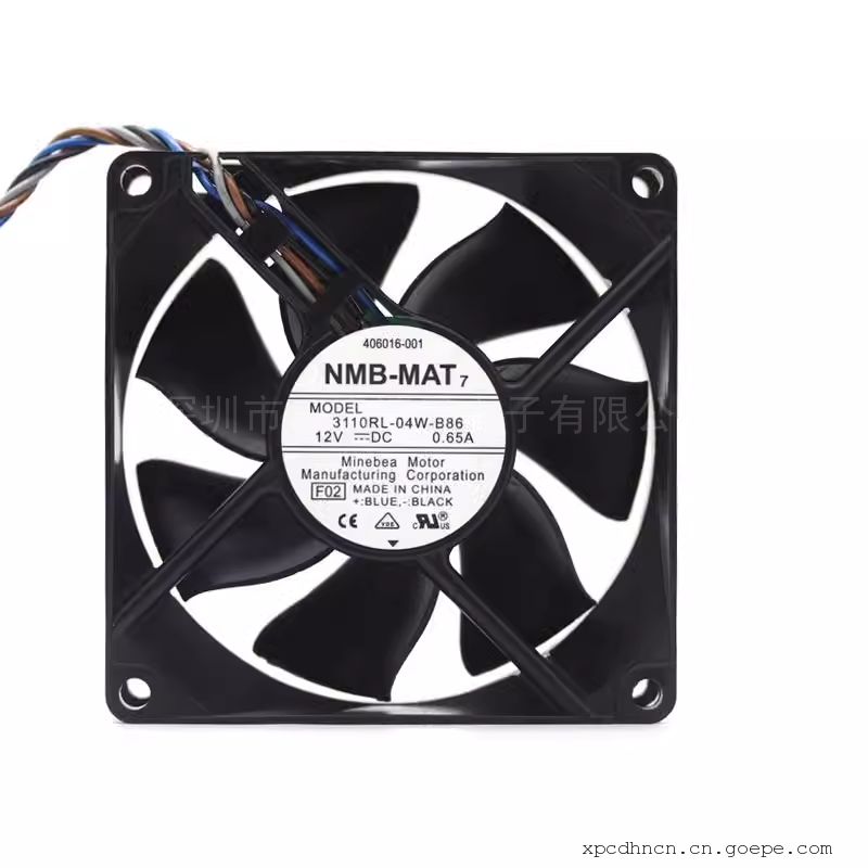 NMBԭװ 8025 12V0.65A 4pwm¿ػɢȷ3110RL-04W-B86