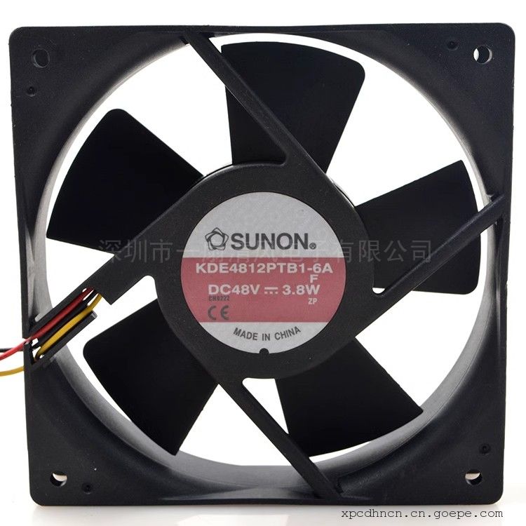 ׼ԭװSUNON 48V 3.8W 12CM 12025 ƵKDE4812PTB1-6A