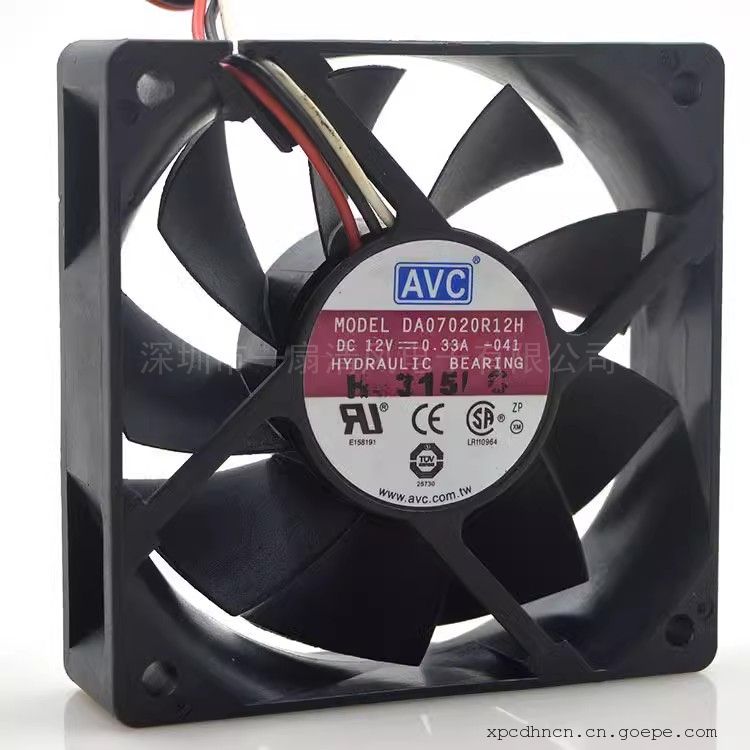 AVCԭװ 12V 0.33A 7020 7CM CPU ҺѹɢȷDA07020R12H