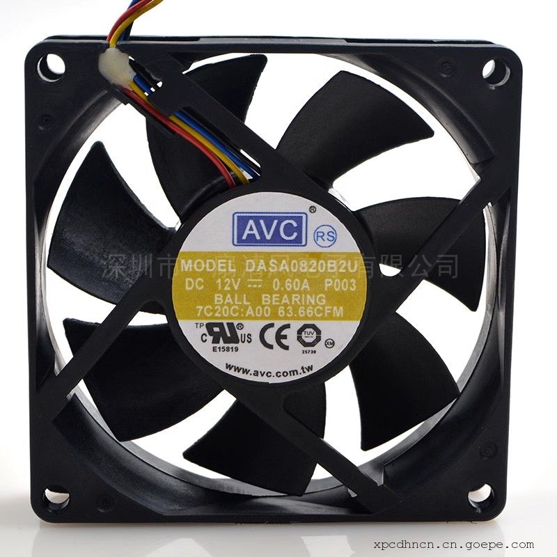 AVC8020 12V 0.60A 8CM 8 4 CPU DASA0820B2U