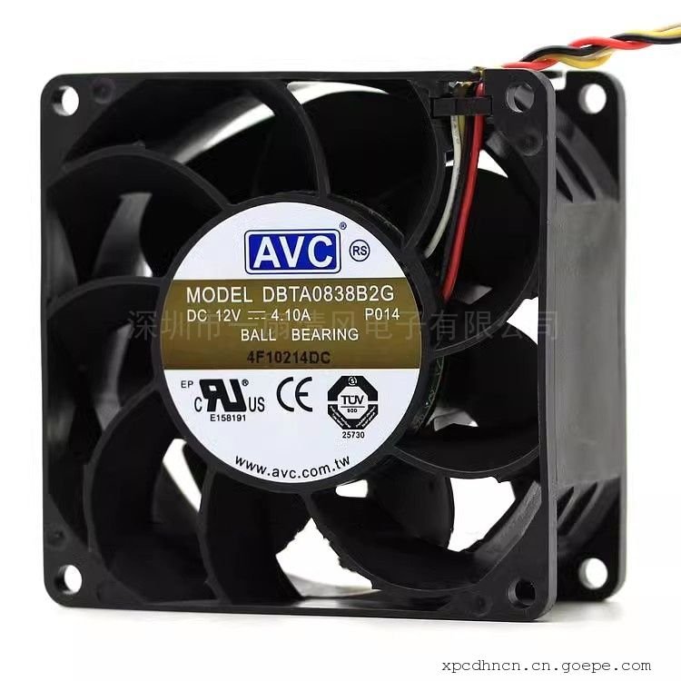 AVCԭȫ 12V 4.1A 8038 8cm ɢȷDBTA0838B2G