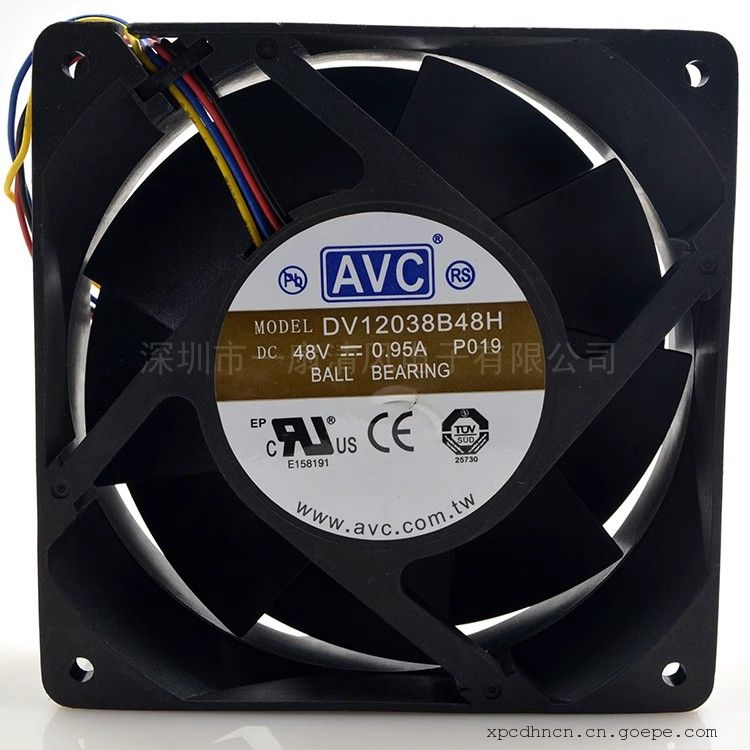 AVCȫ 48V 0.95A 12CM 12038 ҵƵɢȷDV12038B48H