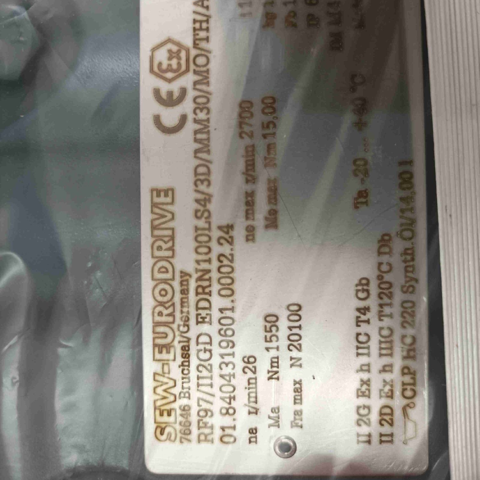 sew RF97/II2GD EDRN100LS4/3D/MM30/MO/TH/AL/C