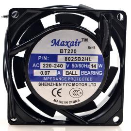 Maxair8025B2HL BT220 8cm 220v 14w 8025   