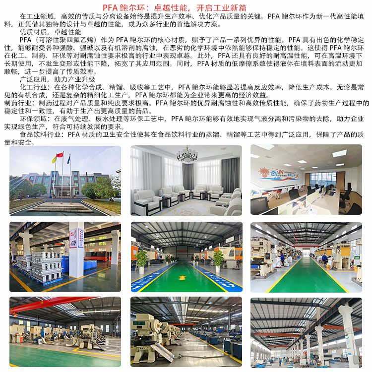 科隆填料PFA 鲍尔环卓越性能 广泛应用化学合成、精馏、吸收等工艺DN16