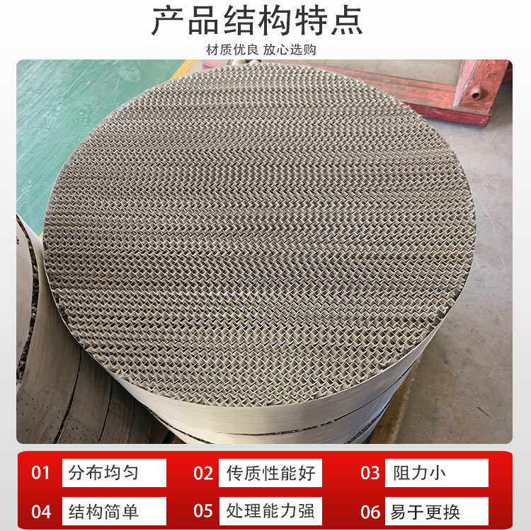 科隆填料不锈钢丝网规整波纹应用在已内酰胺项目氨肟化装置BX500