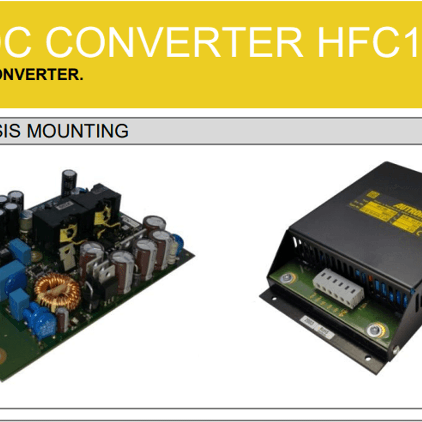 AUTRONIC铁路DC/DC 转换器HFC100-W系列 87672401252 87671201256
