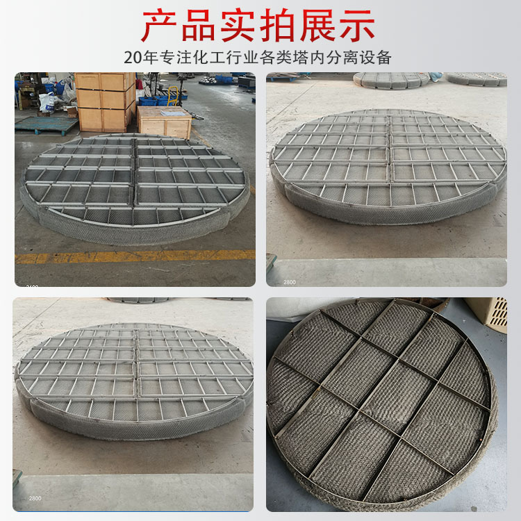 科隆塔内件不锈钢丝网除沫器在制药冻干车间的应用DN3600