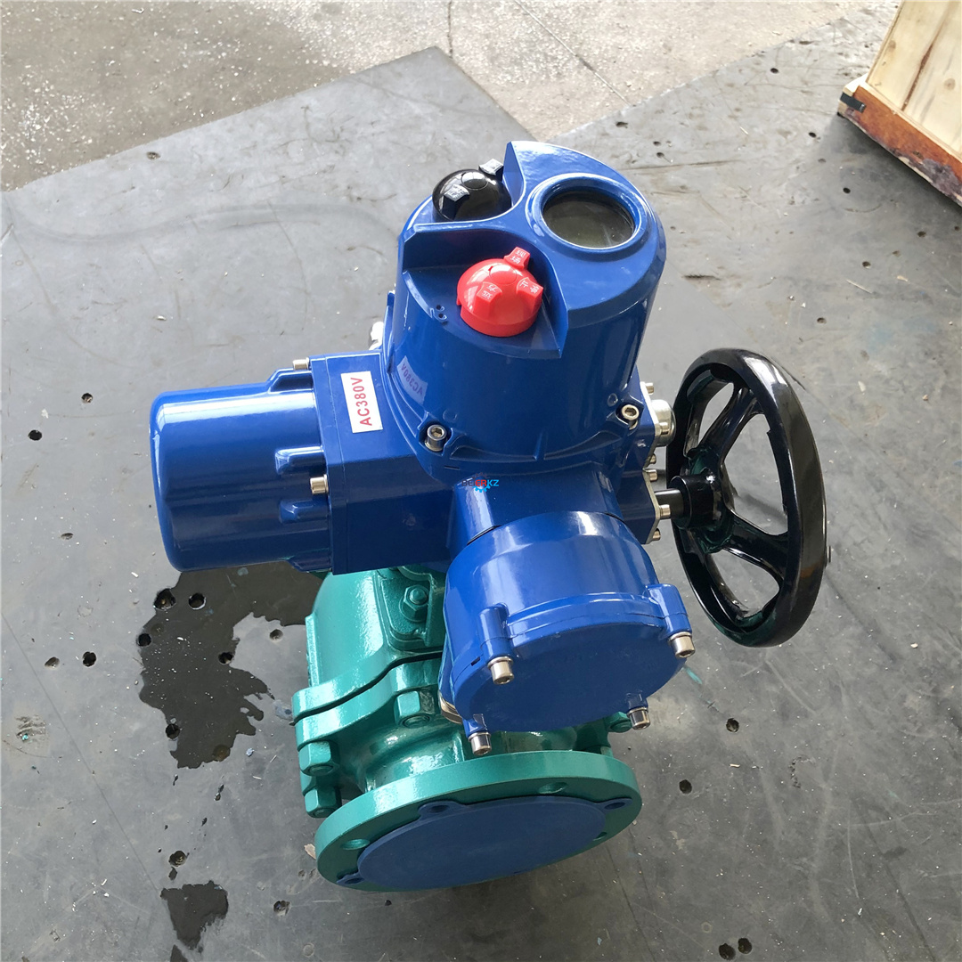 BERREQ941F46智能开关防爆电动法兰衬氟球阀Q941F46-16C DN80