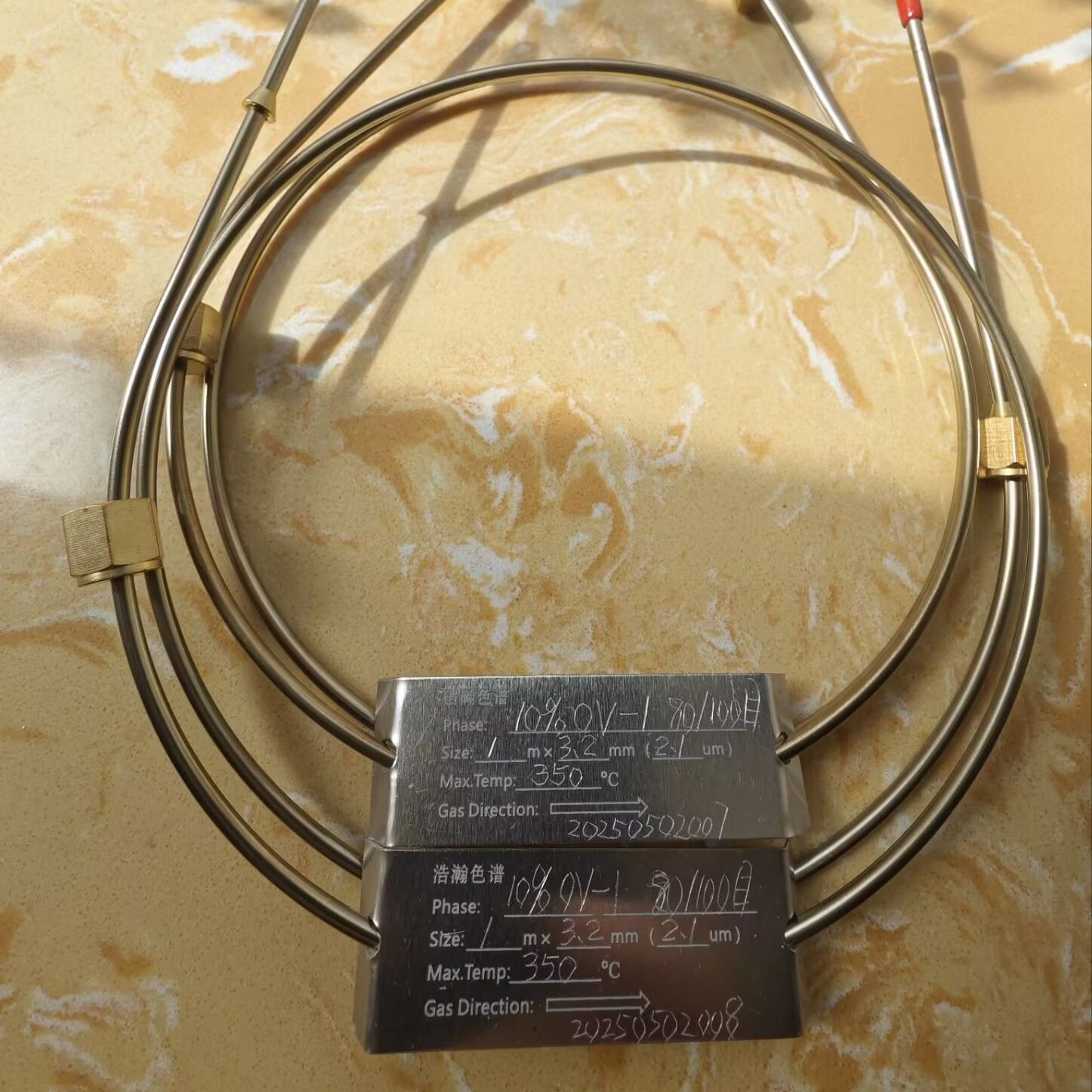 浩瀚10%ov-1/cHROMOSORB W AW DMCS填充柱应用岛津20303.2*2.1mm*1.0M