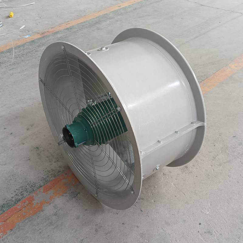 FT35-11-4玻璃钢防腐防爆轴流通风机配自重百叶风口泰莱