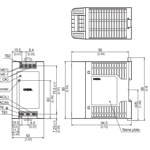 COSELWDA120F系列DIN导轨安装电源WDA120F-24-C WDA120F-48-C  WDA120F-48-C