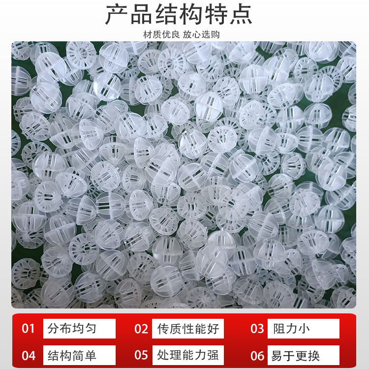 科隆填料PVDF/PP多面空心球 规格可选择水处理DN25/38/50/76
