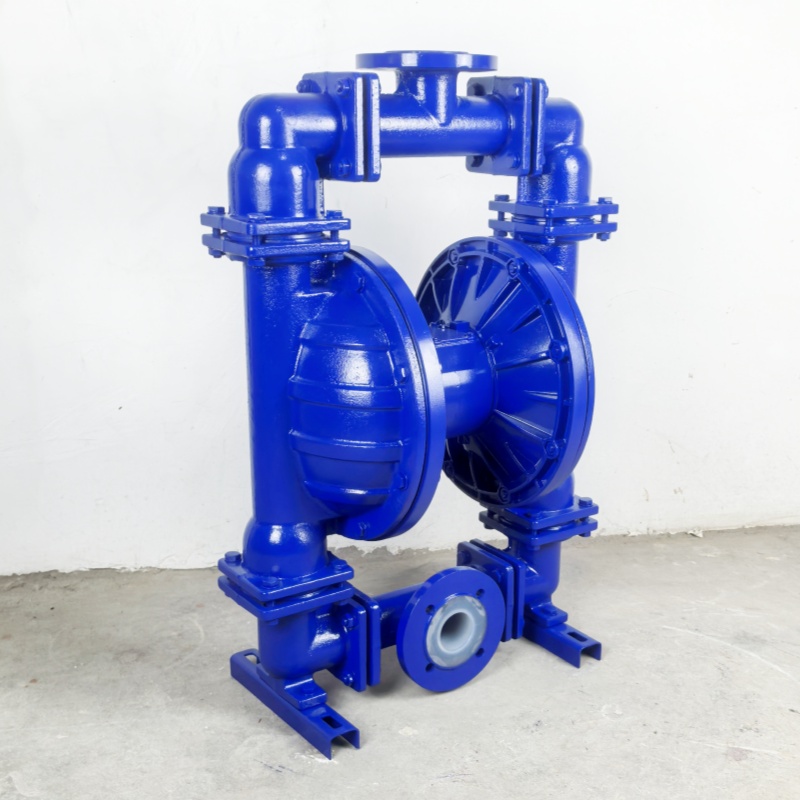 Shangwu Fluid Strong acid delivery of cast iron lined fluorine pneumatic diaphragm pump QBY-50F46 