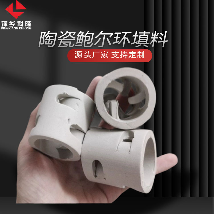 科隆填料陶瓷鲍尔环应用硫酸吸收塔 耐高温和耐腐蚀 高效 稳定 环保DN25/38/50/76