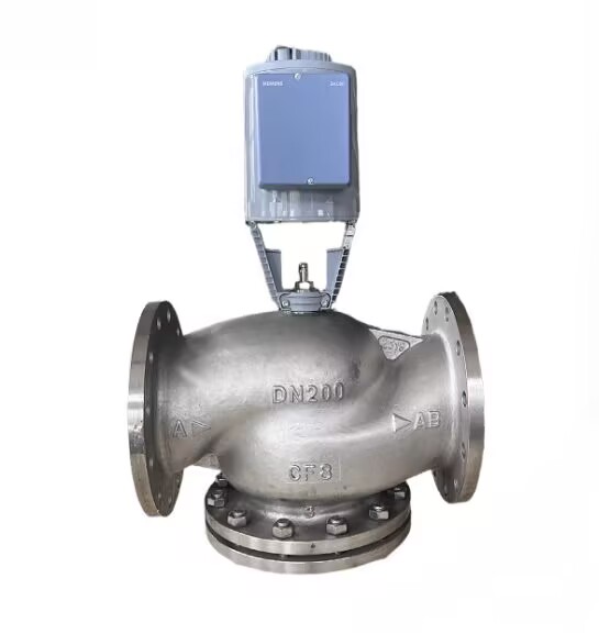 不锈钢304两通、三通 电动流量调节阀暖通阀西门子混装DN15-200