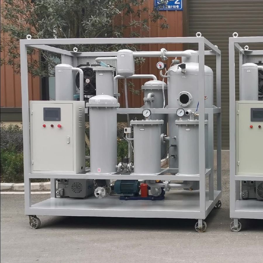 通瑞在线过滤PLC触控屏操作全自动真空脱水过滤润滑油真空滤油机