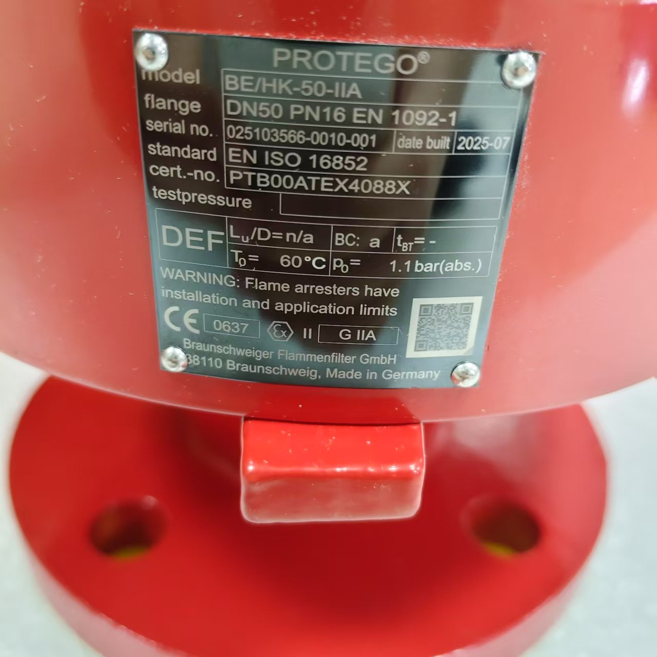 PROTEGO նͷȼ BE/HK-50-IIABE/HK-IIB3