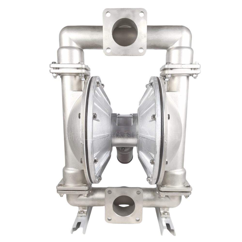 Shangwu Fluid Stainless steel pneumatic diaphragm pump for corrosion-resistant sewage transportation QBY-100P 