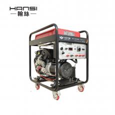 翰丝10kw千瓦380v商用应急供电电源户外汽油发电机组HS13000BE