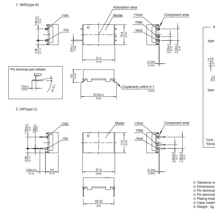 科索MUS6系列微功率模块电源MUS62412 MUS62405 MUS62415 MUS6243R3