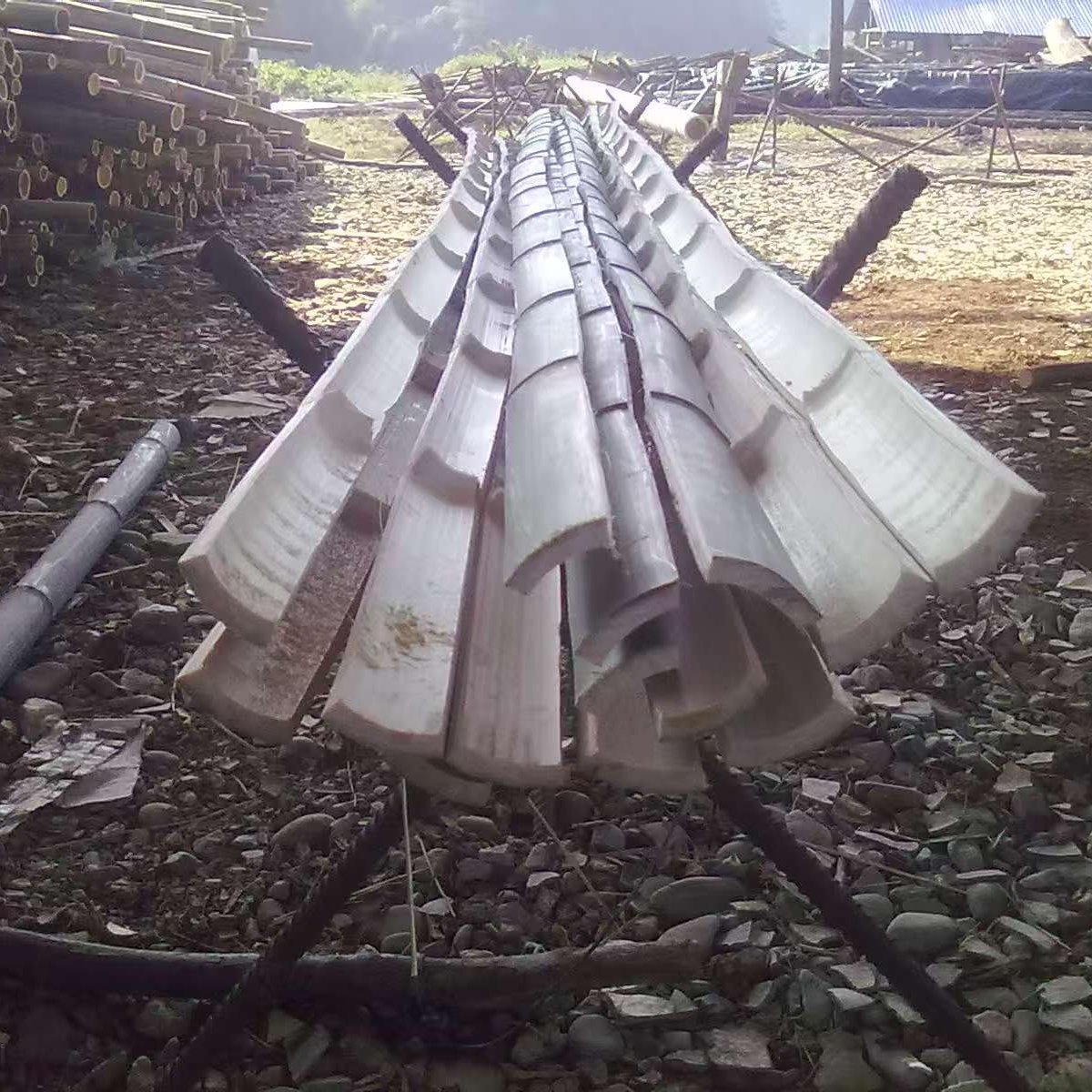 竹格填料竹制淋水填料 毛竹填料竹片填料