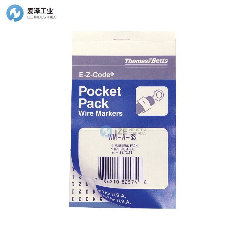 THOMAS & BETTS标记贴纸WM-0 THRU 9