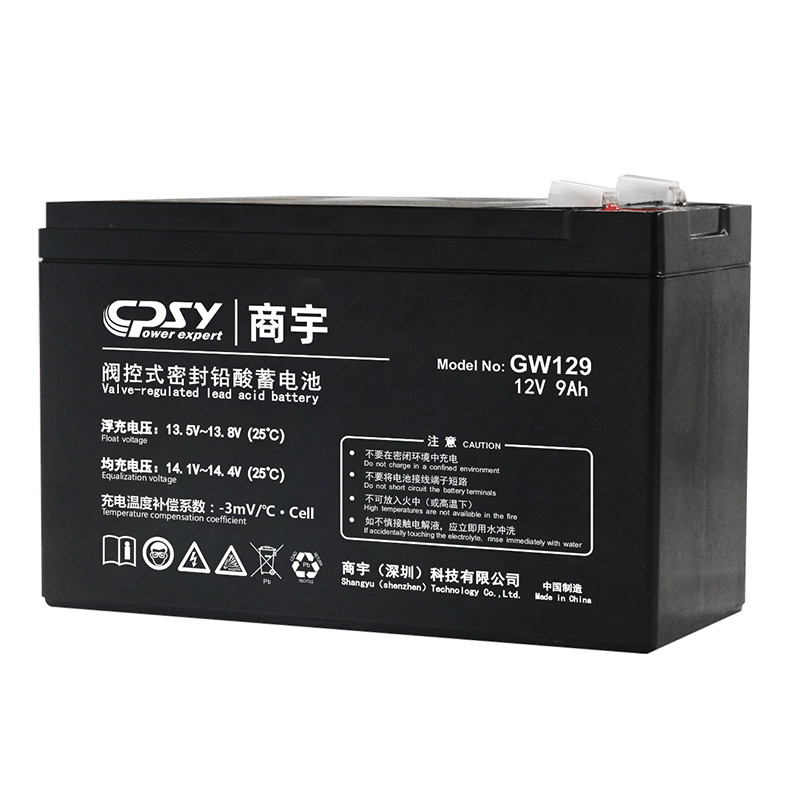 商宇蓄电池GW129 12V9AH门禁系统