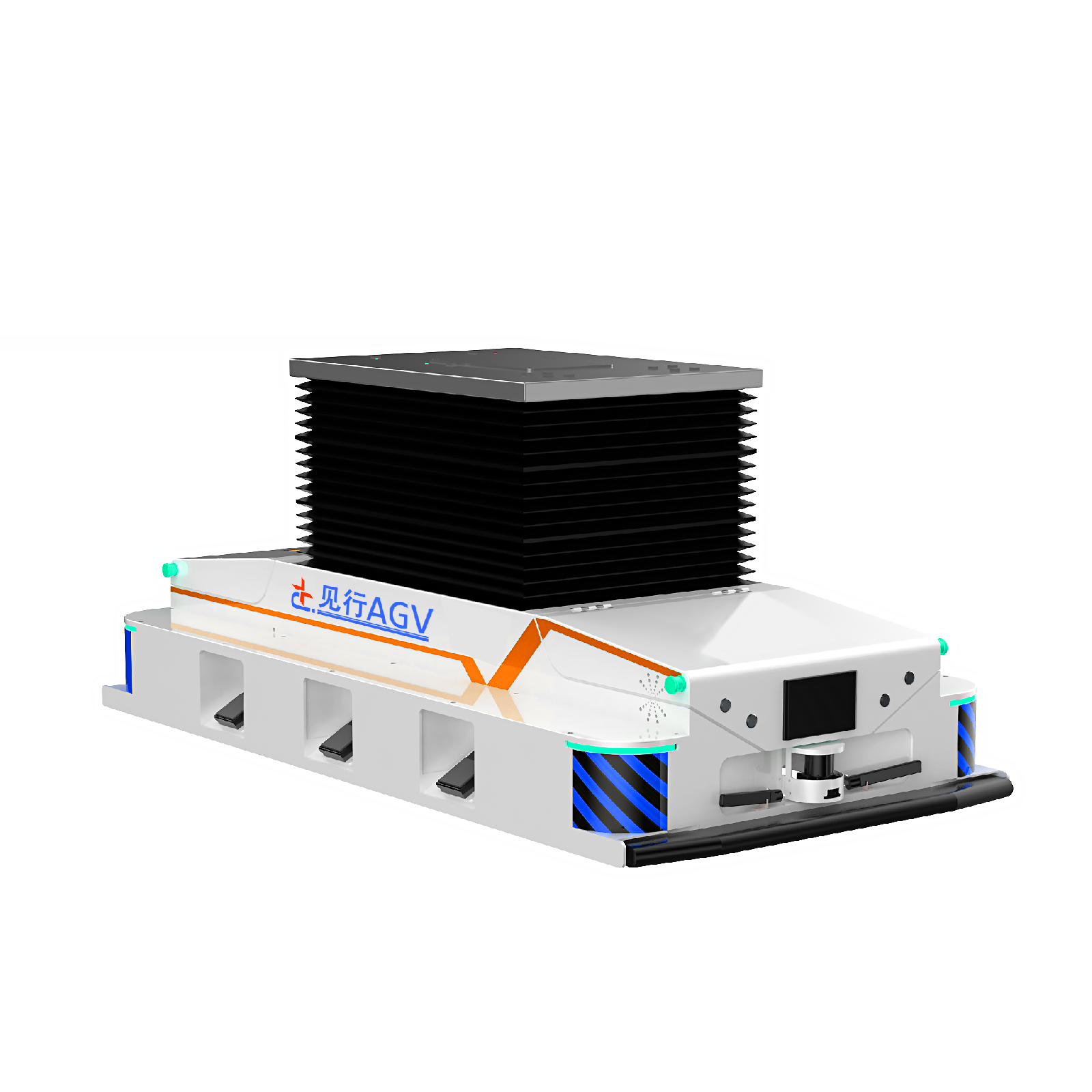 见行AGV单向举升式合装AGV小车磁条导航自动行驶JXJS-H500
