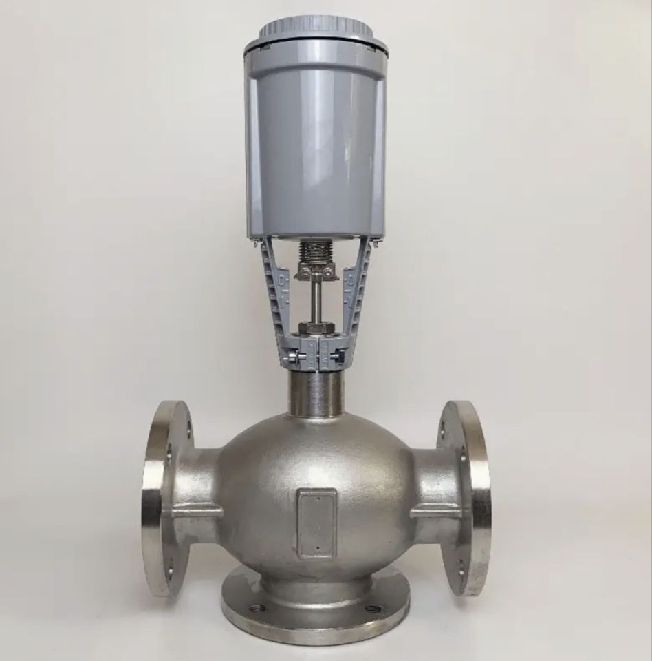 百通VXC45.65不锈钢304两通、三通调节阀 配套西门子执行器SKD62