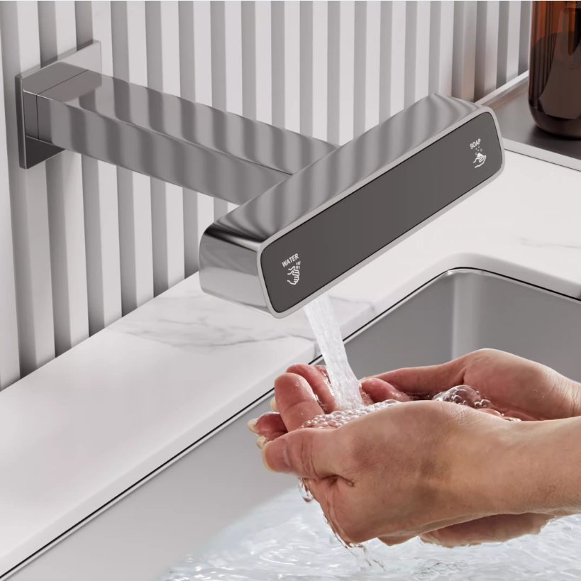 城壹全自动感应水龙头泡沫给皂器二合一