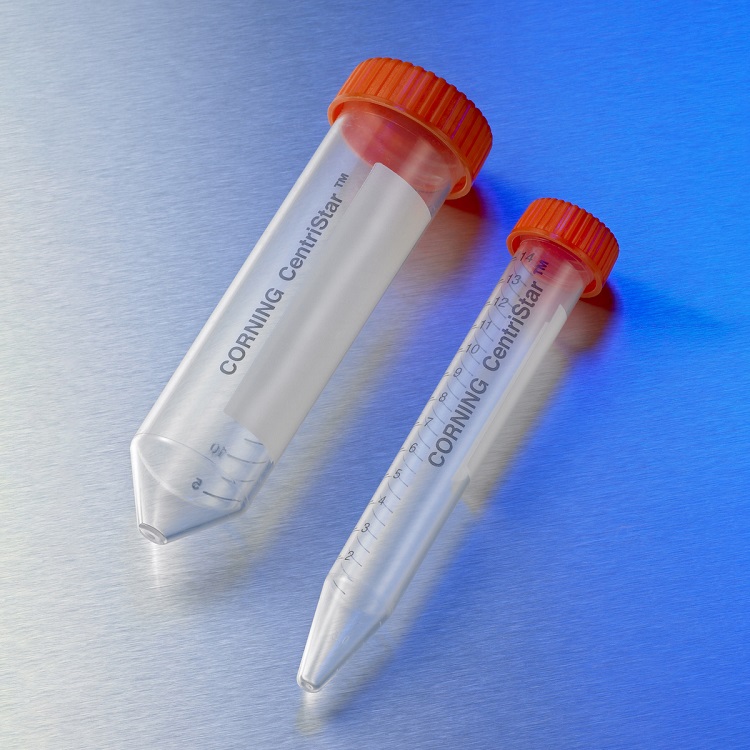 Corning 离心管 50ml 锥形底 平盖 PP 聚丙烯材质 灭菌货号430828