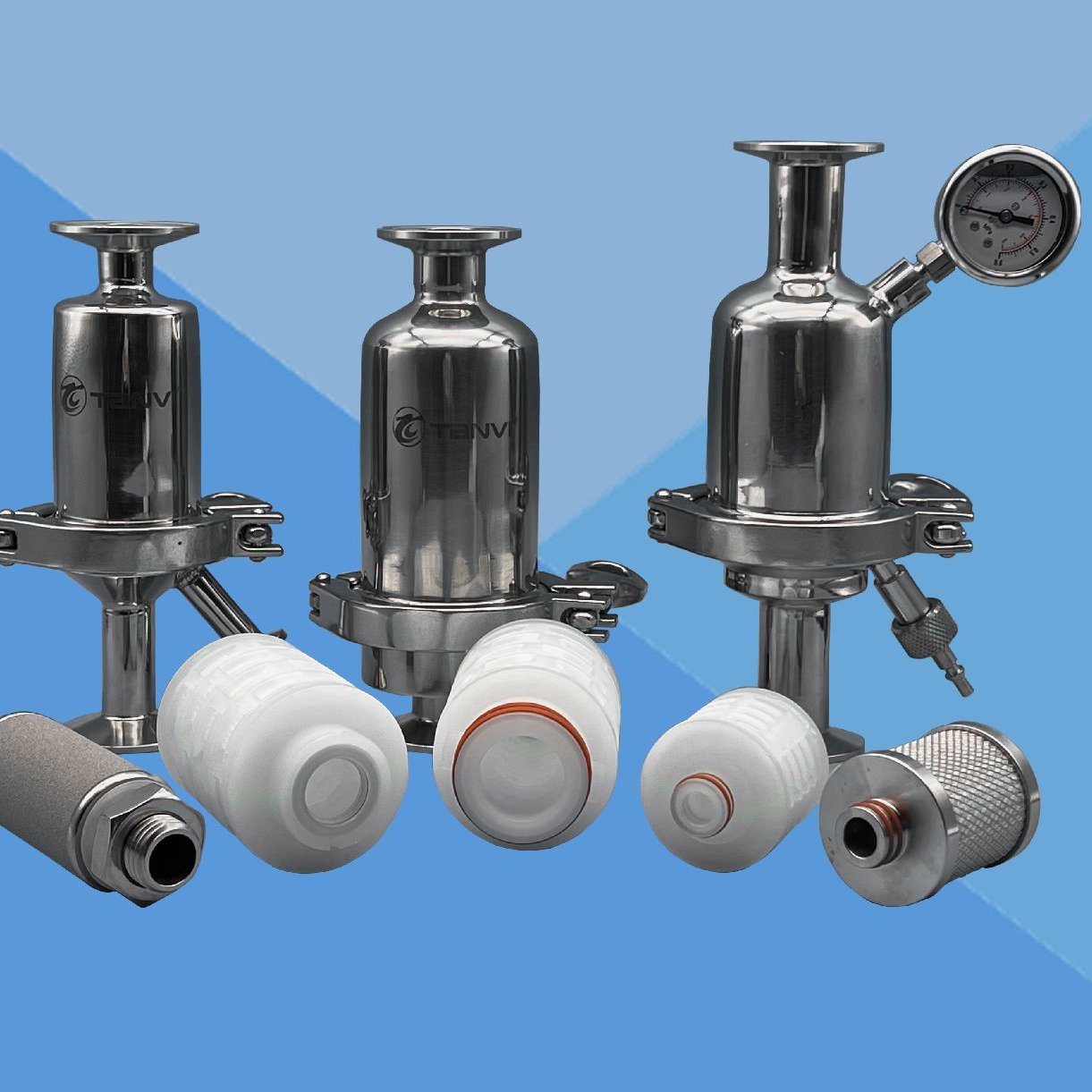 唐维工业级管道器 不锈钢304法兰连接 Y型过滤器多材质