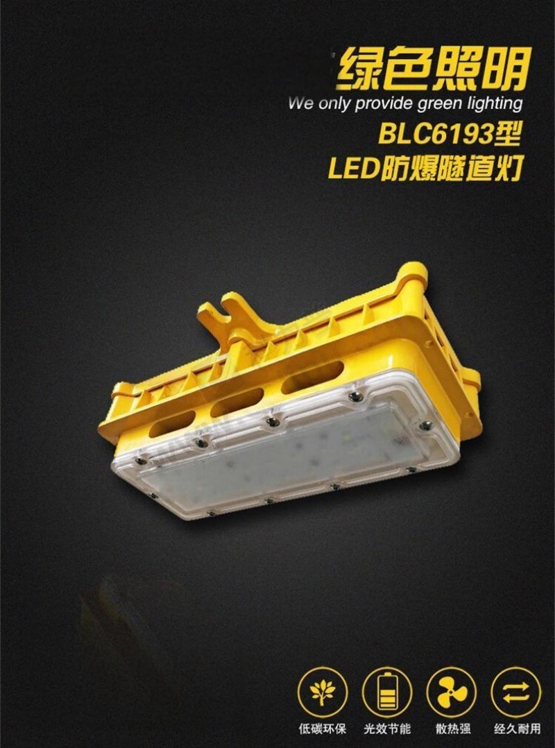 华荣智辉BLC6193LED防爆隧道灯 20W防水IP68 应急180分钟 WF2管廊照明灯