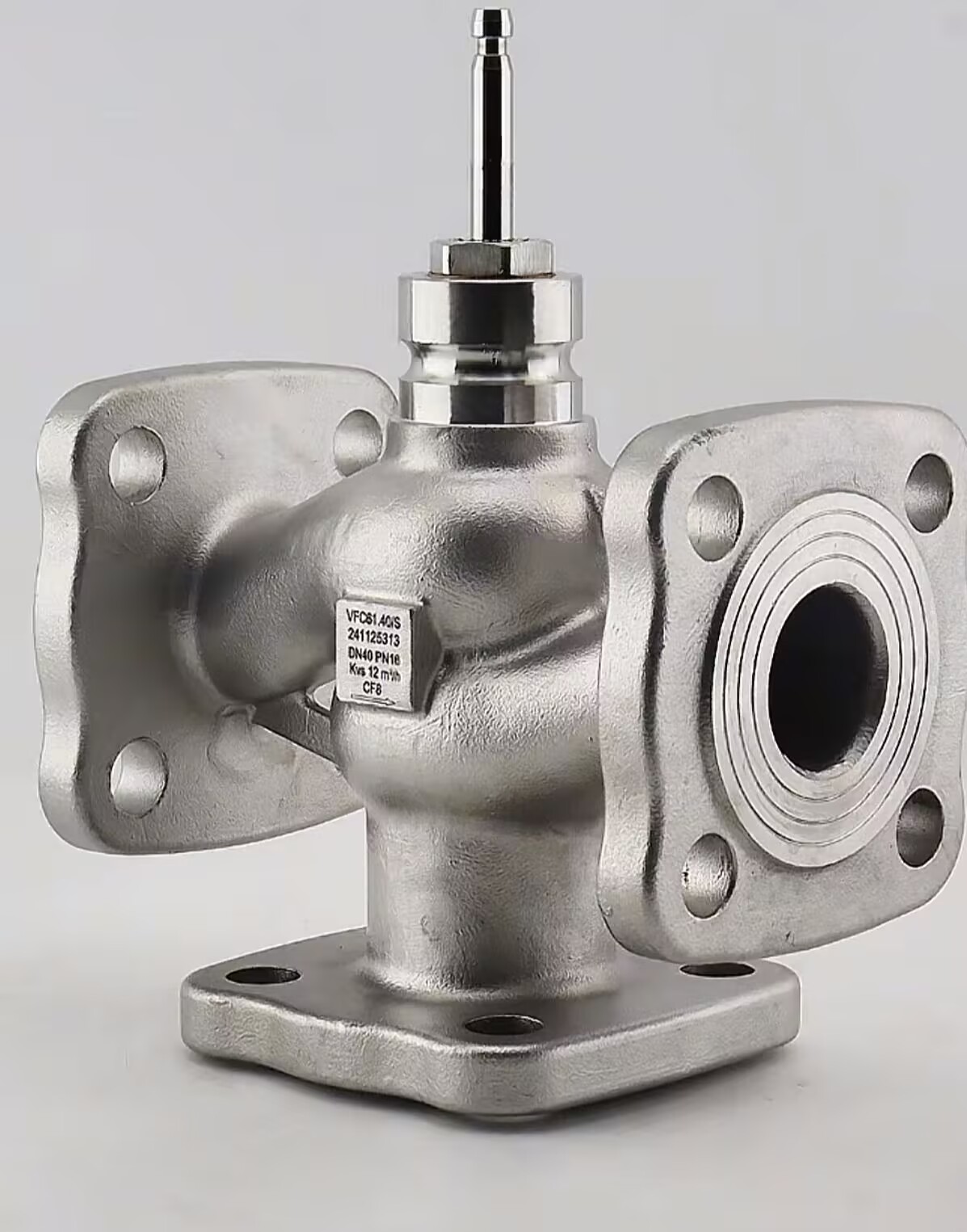 VFC61.40/S三通不锈钢电动调节阀 SKD62西门子执行器 控制流量阀