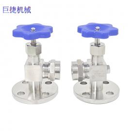 巨捷不锈钢304 316法兰拷克液位计阀碳钢考克JX49W-16P