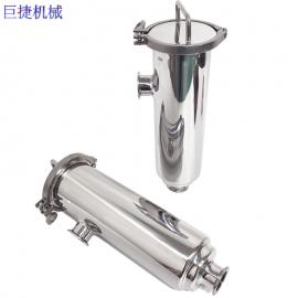 DN38不锈钢卡箍式卫生级快装式焊接式角式过滤器缠绕网巨捷