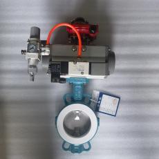 气动衬氟塑蝶阀WB410