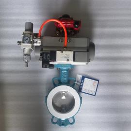 气动衬氟塑蝶阀WB410