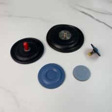 隔膜计量泵膜片 耐硫酸氢氟酸强碱腐蚀 夹布包螺丝四氟橡胶隔膜片