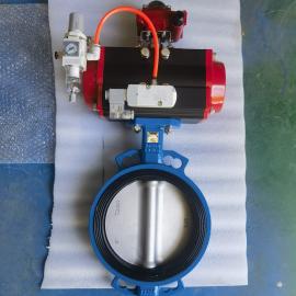 沃美尔气动活塞式调节切断蝶阀DQX-16