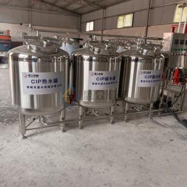 盛众机械全自动cip清洗机 乳品饮料管道清洗设备 酸碱水清洗机500L