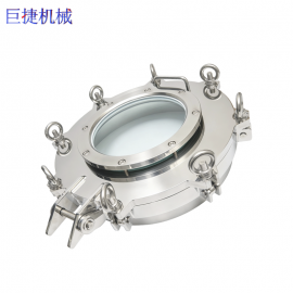 不锈钢带雨刮雨刷全视窗手孔卫生级带视镜压力人孔