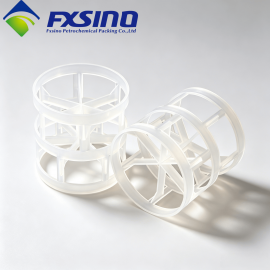 方兴石化耐腐塑料鲍尔环 化工塔散堆填料76mm